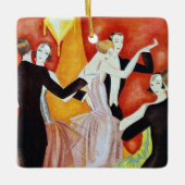 Tanzpaare der 20er Jahre Keramikornament (Vorderseite)