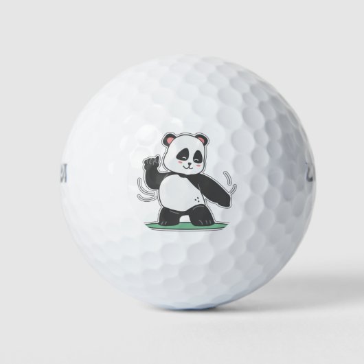 Tanzpanda Golfball (Vorderseite)