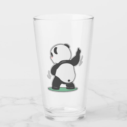 Tanzpanda zurück glas (Vorderseite)
