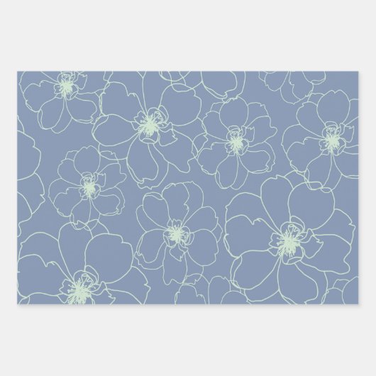 Tanzpapier für Blume Geschenkpapier Set (Vorderseite)