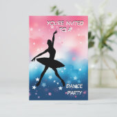 Tanzparty-Einladung Einladung (Stehend Vorderseite)