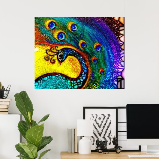 Tanzpfau Poster (Heimbüro)