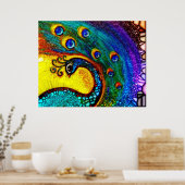 Tanzpfau Poster (Küche)