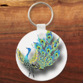 Tanzpfau Schlüsselanhänger (Vorderseite)