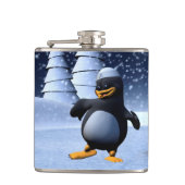 Tanzpinguin Flachmann (Vorderseite)