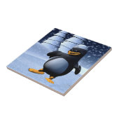 Tanzpinguin Fliese (Seite)