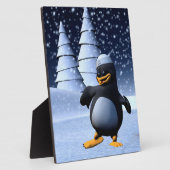 Tanzpinguin Fotoplatte (Seite)