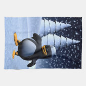 Tanzpinguin Geschirrtuch (Horizontal)