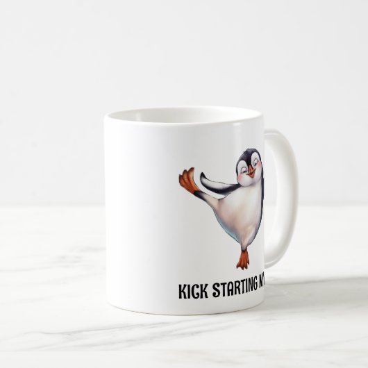 Tanzpinguin Kaffeetasse (VorderseiteRechts)