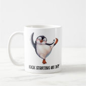 Tanzpinguin Kaffeetasse (Links)