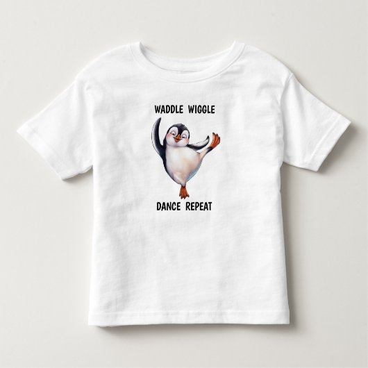 Tanzpinguin Kleinkind T-shirt (Vorderseite)