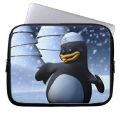 Tanzpinguin Laptopschutzhülle (Vorderseite)