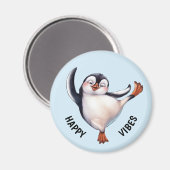 Tanzpinguin Magnet (Vorderseite/Rückseite)