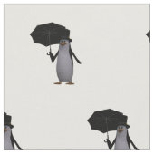 Tanzpinguin mit Schirm Stoff (Nahaufnahme)