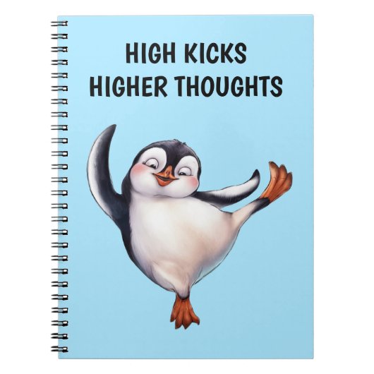 Tanzpinguin Notizblock (Vorderseite)