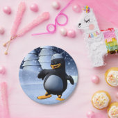 Tanzpinguin Pappteller (Party)