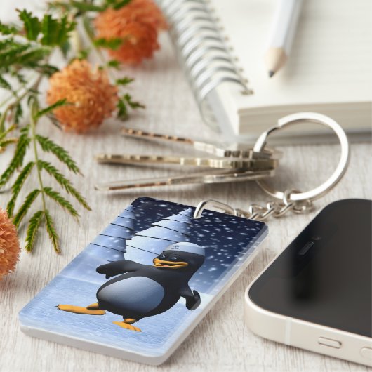 Tanzpinguin Schlüsselanhänger (Vorderseite rechts)