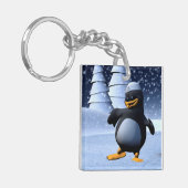 Tanzpinguin Schlüsselanhänger (Vorderseite links)