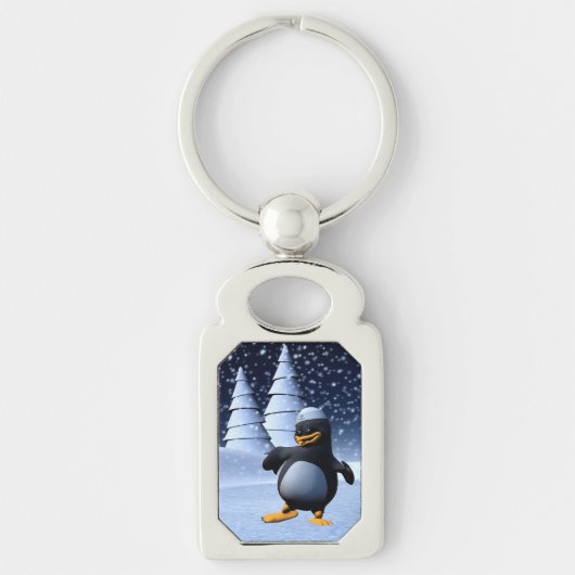 Tanzpinguin Schlüsselanhänger (Vorderseite)