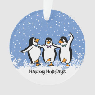 Tanzpinguine Design Akrylic Ornament