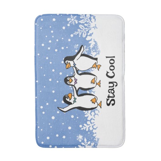 Tanzpinguine Design Badematte (Vorderseite Vertikal)