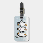 Tanzpinguine Design Gepäckanhänger (Vorderseite vertikal)