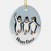 Tanzpinguine Design Keramik Ornament (Rechts)