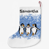 Tanzpinguine Design Kleiner Weihnachtsstrumpf (Rückseite)