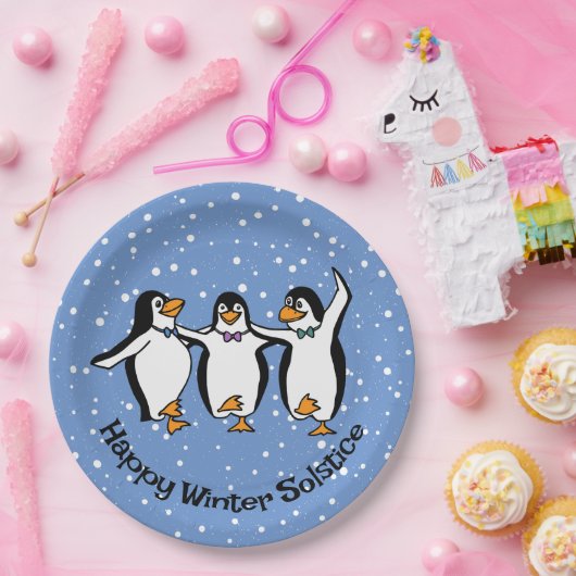 Tanzpinguine Design Paper Plate Pappteller (Party)