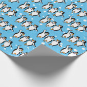 Tanzpinguine Design Wrapping Paper Roll Geschenkpapier (Ecke)