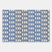 Tanzpinguine Design Wrapping Paper Sheets Geschenkpapier Set (Vorderseite 3)