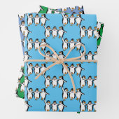 Tanzpinguine Design Wrapping Paper Sheets Geschenkpapier Set (Beispiel)