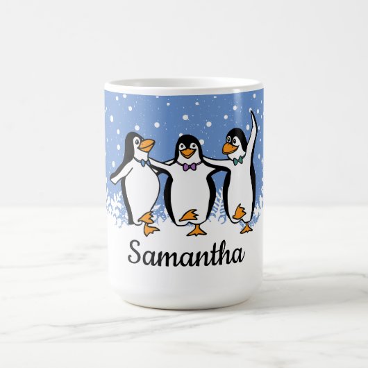 Tanzpinguine Kaffeetasse (Mittel)