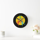 Tanzposen Runde Wanduhr (Zuhause)