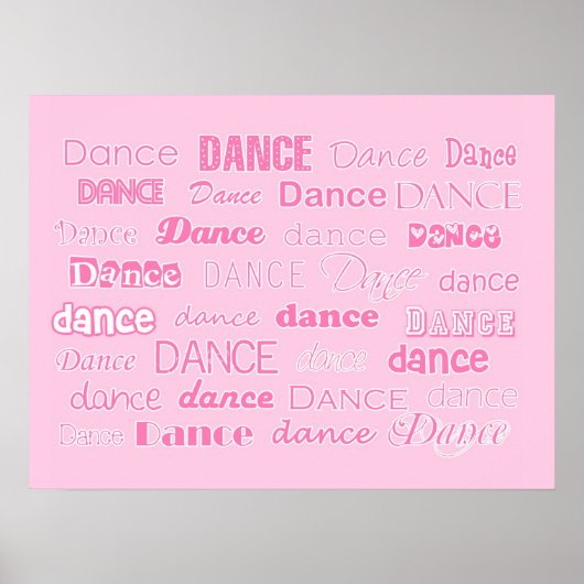 Tanzposter Pink Poster (Vorne)