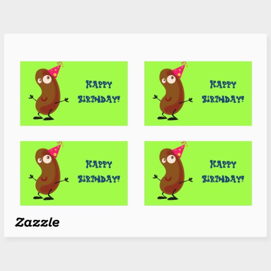 Tanzpotato Rechteckiger Aufkleber (Blatt)