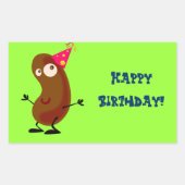 Tanzpotato Rechteckiger Aufkleber (Vorderseite)