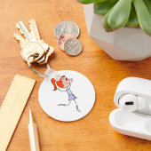 Tanzprincess Niedlich Ballerina Strichmännchen Schlüsselanhänger