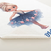 "TANZPRINZESS" PERSONALISIERT SHERPADECKE (3/4)