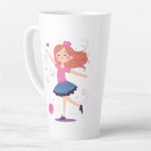 Tanzprinzessin Ballerina Latte Tasse (Linke Ecke)