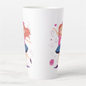 Tanzprinzessin Ballerina Latte Tasse (Vorderseite)