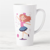 Tanzprinzessin Ballerina Latte Tasse (Rechts)