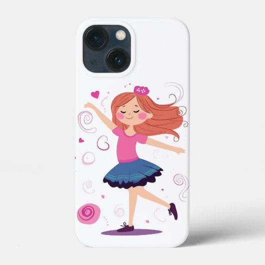 Tanzprinzessin Ballerina Phone Case für Mädchen (Rückseite)
