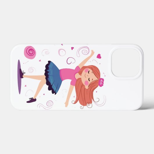 Tanzprinzessin Ballerina Phone Case für Mädchen (Rückseite (Horizontal))
