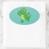 Tanzprogramm Ovaler Aufkleber (Tasche)