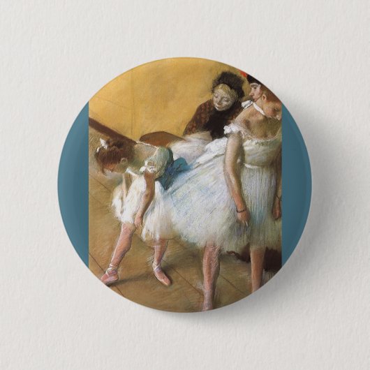Tanzprüfung durch Edgar Degas, Vintages Ballett Button (Vorderseite)