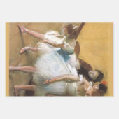 Tanzprüfung durch Edgar Degas, Vintages Ballett Geschenkpapier Set (Vorderseite 3)