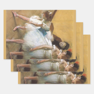 Tanzprüfung durch Edgar Degas, Vintages Ballett Geschenkpapier Set