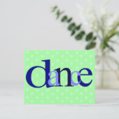 Tanzpunkte Postkarte (Stehend Vorderseite)