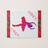 Tanzpuzzle für Mädchen. Personalisierter Name. Puzzle (Horizontal)